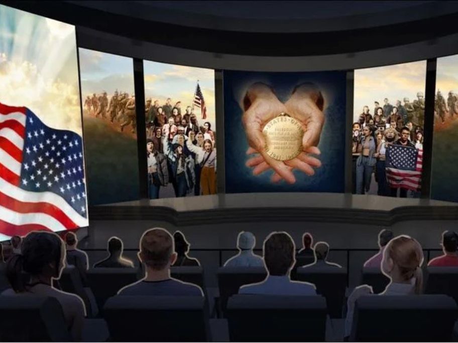 This cinematic moment is powered by a Carousel USA turntable—43 feet across, supporting over 100,000 pounds of stadium seating and technology. Silent operation. Seamless transitions. Total immersion.

We engineered this rotating theater platform for the National WWII Museum to bring history to life through movement, timing, and design. Every show rotates into position with perfect synchronization, giving guests a front-row seat to America’s past.