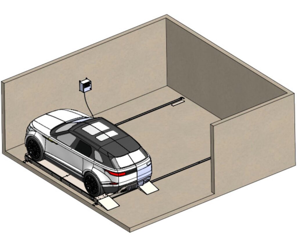 Drawing of our Park and Slide Garage System