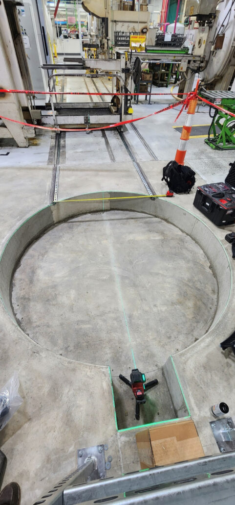 The Pit Of A Manufacturing Turntable