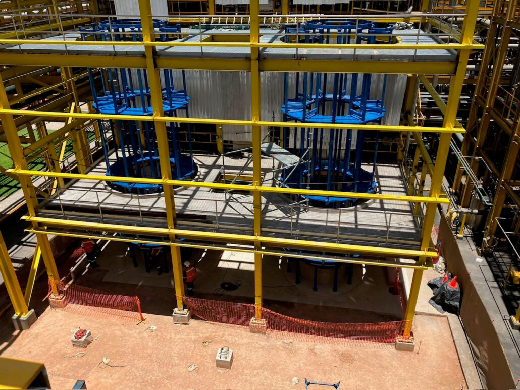 Installing a vessel rack system