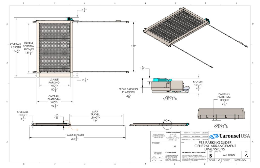 General Arrangement Dimensions